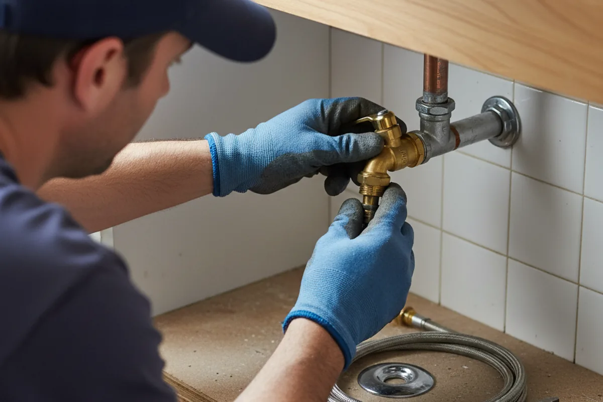Shutoff valve and fitting work during Repiping in Sandisfield